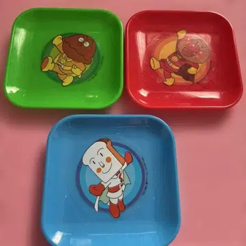 호빵맨 캐릭터 플레이트 3장 세트