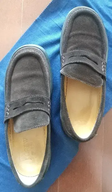 J.CREW 스웨이드 로퍼 남성용 브라운