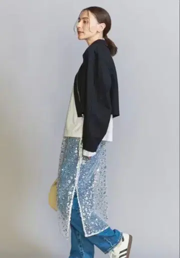 BEAUTY&YOUTH 스팽글 튤 스커트