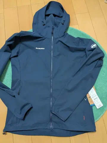 새상품, 택 포함 MAMMUT 후드 부착 자켓 네이비 여성용 M