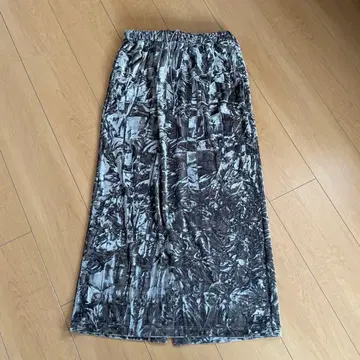 벨벳 타이트 스커트 그레이 계열