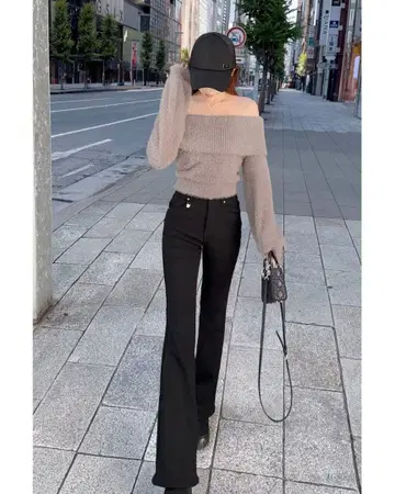 블랙 부츠컷 데님