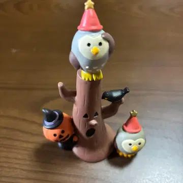 할로윈 올빼미 호박 피규어