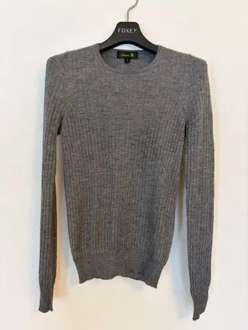 드로워 drawer 캐시미어 실크 18g 리브 니트