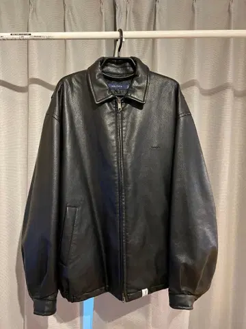 Nautica 블랙 가죽 자켓 ( 인조 가죽 )