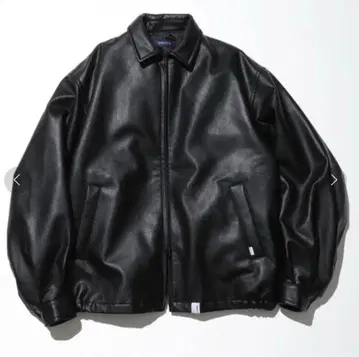 Nautica 블랙 가죽 자켓