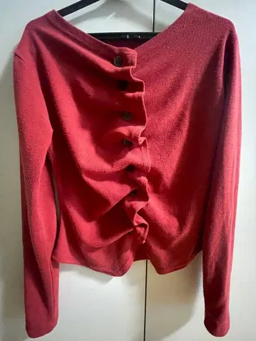 enewd nina asymmetry frill blouse t