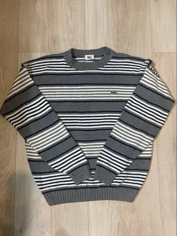 라코스테 보더 니트 스웨터 사이즈 3 (M 사이즈 상당)