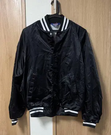 vintage 90s ASW JACKETS 블랙 바시티 자켓 나일론