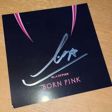 BLACKPINK BORN PINK LISA 사인 포함