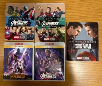 어벤져스 블루레이 DVD 세트 + 시빌 워