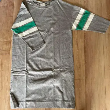 BEAUTY&YOUTH 그레이 티셔츠 원피스 긴팔