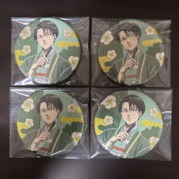 진격의 거인 VASARA 캔뱃지 리바이 4개 세트