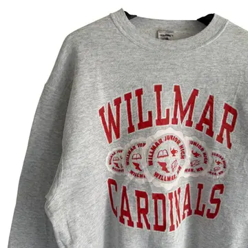 90s 빈티지 FRUIT 칼리지 프린트 USA제 그레이 L11