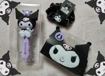 쿠로미 헤어 브러쉬 머리끈 헤드밴드 세트