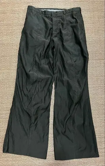 EMPORIO ARMANI 블랙 와이드 팬츠 사이즈 50 남성용