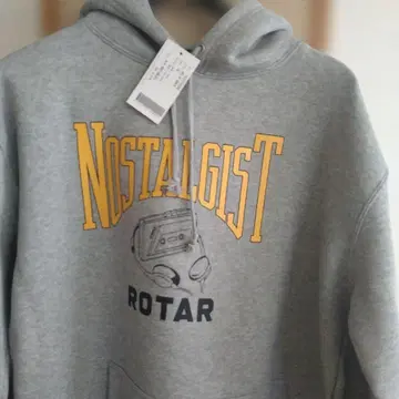 새상품 NOSTALGIST ROTAR 그레이 후드티 XL 사이즈