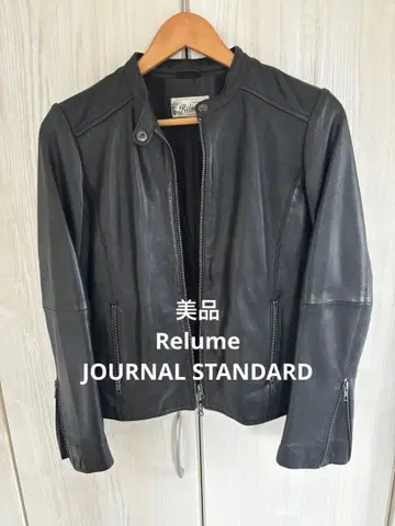 새상품급! Relume 블랙 가죽 자켓 양가죽