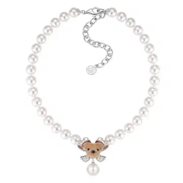 YVMIN 곰 펄 목걸이