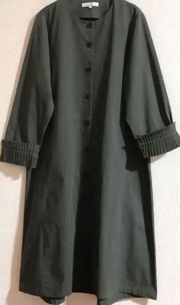 s.t.closet frabjous 노카라 코튼 원피스 코트 L 사이즈