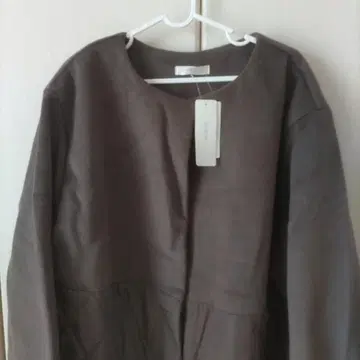 미사용 리비에타 브라운 퀼트 절개 롱 코트 빅 사이즈 4L 자켓