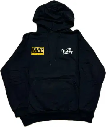 Keboz x FROCLUB 콜라보 후드 부착 후드티 블랙 L 사이즈