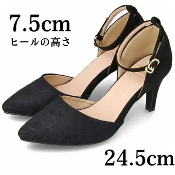 [ 새상품 ] 므뉴 세퍼레이트 스틸레토 하이힐 앵클 스트랩