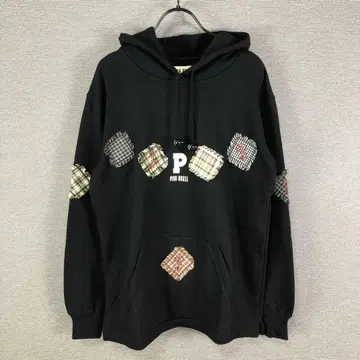 PINK HOUSE 패치워크 후드티 M 블랙