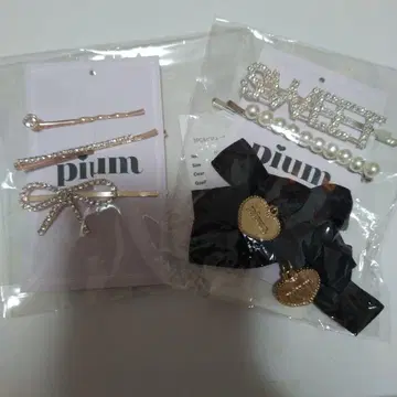 piun 헤어핀 세트 3개 골드, 헤어핀 세트 4개 실버