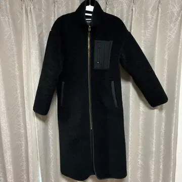 [ 완판템 ] 써니클라우드 칠흑의 보아 코트 롱 하이넥 펠리시모 M