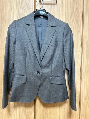 [ 수트 컴퍼니 ] 그레이 체크 무늬 테일러드 자켓