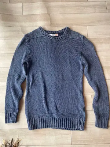 mellow people 다크 블루 니트 스웨터