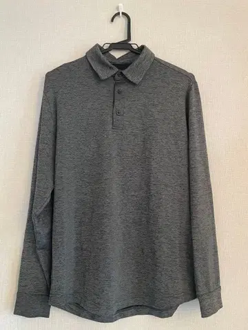 언더아머 그레이 긴팔 피케 셔츠 MD