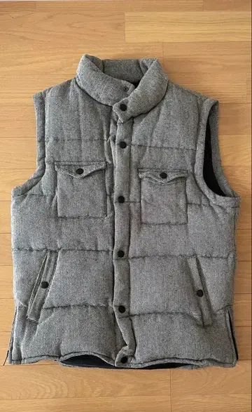 phatee wear 헤링본 그레이 다운 베스트 L 사이즈