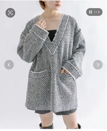 mline 트위드 자켓