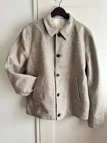 ZARA 울 혼방 자켓 XL 베이지