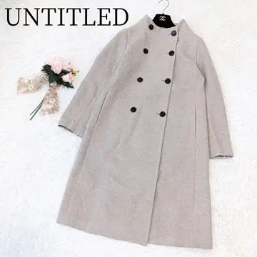 [ 언타이틀 ] 더블 브레스트 롱 코트 울 포멀 아우터 방한