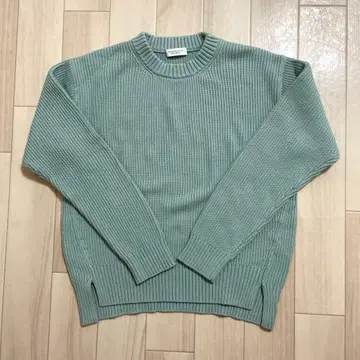 새상품급 유나이티드 애로우즈 코튼 니트 그린