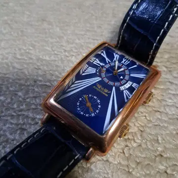 Flying Tigers 파랑 손목시계(쿼츠) 배터리 없음