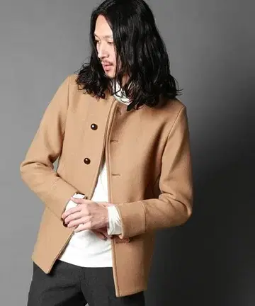 [ 새상품급 ] [ EDIFICE ] 멜톤 숄카라 블루종