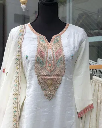 쿠르타, 팬츠, 숄 (3종 세트)