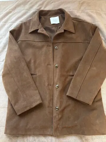 스웨이드 자켓 빈티지풍 여성용 브라운 자켓