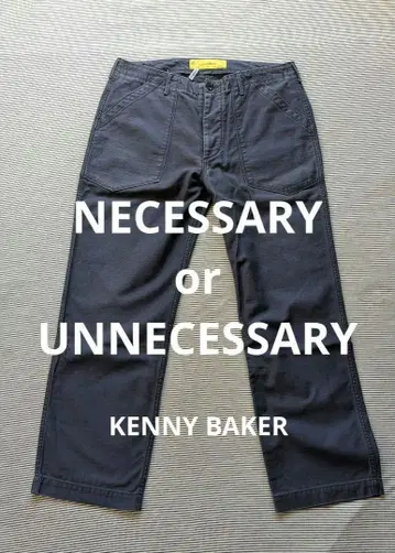 새상품급 N.O.UN KENNY BAKER 34in