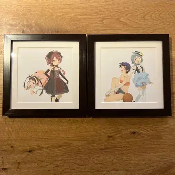 마도카 마기카 x 모노가타리 시리즈 미니 액자 포함 아트 2개 세트