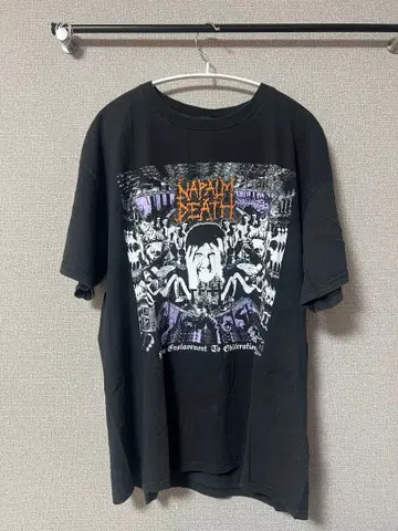 NAPALM DEATH 그래픽 T셔츠 블랙