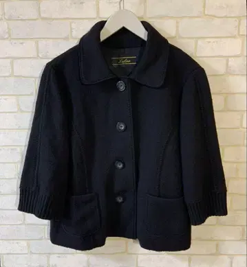 [ Leilian ] 울 자켓 여성용 아우터 블루종 블랙