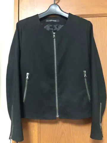 LOUNIE 노카라 자켓 블랙
