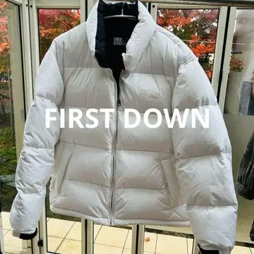 FIRST DOWN 화이트 다운 자켓 S 사이즈 다운 70%