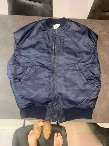 네이비 MA-1 자켓 베스트