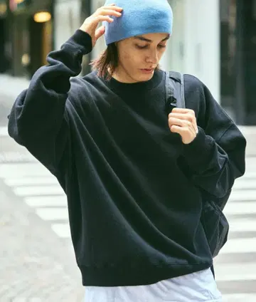 freak's store 스웨트 셔츠 짧은 기장 블랙